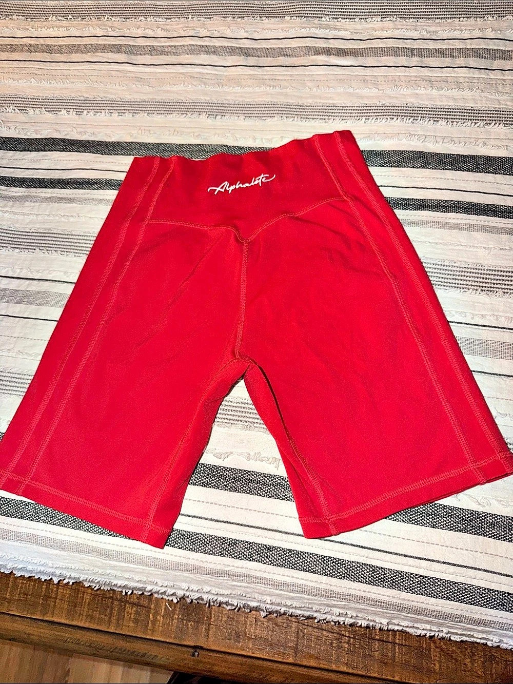 Alphalete Orange/Red Athletic Shorts Like New